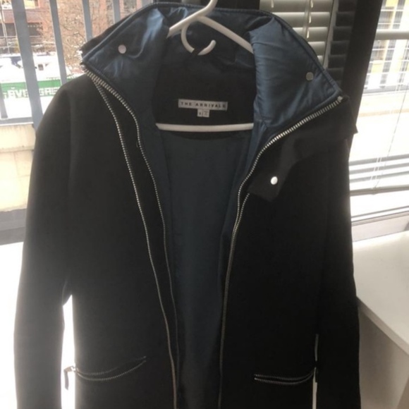 BLACK PARKA by THE ARRIVALS - XS - Picture 5 of 6